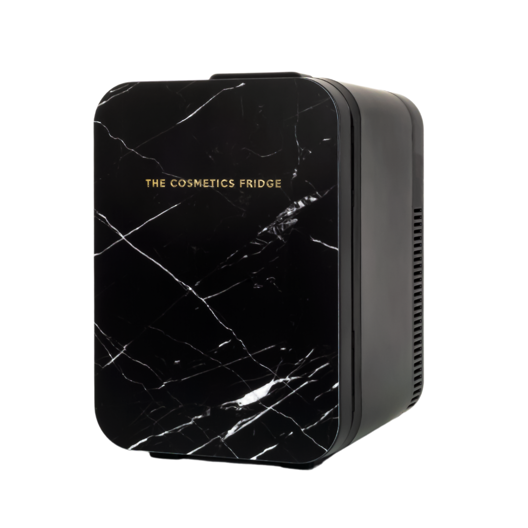 The Jumbo Black Marble Cosmetics Fridge