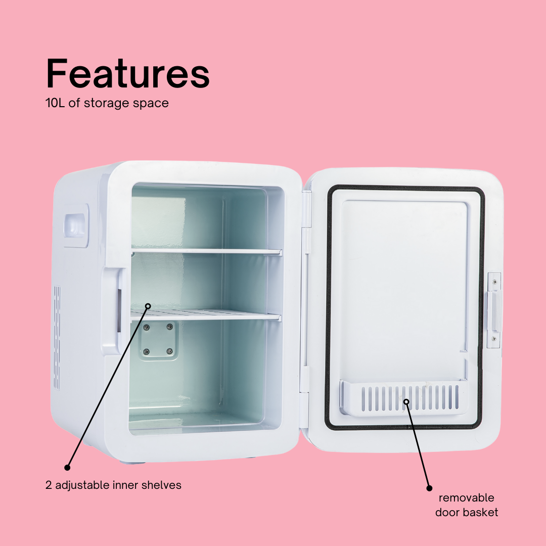 The Cosmo Cosmetics Fridge (Pink)  Smart Skincare Storage To Keep Your  Beauty Products Fresh